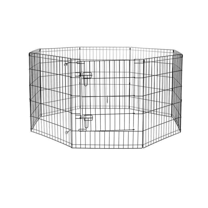 Büd'z enclos de métal 8 sections 24" avec porte Büd'z enclos de métal 8 sections 24" avec porte