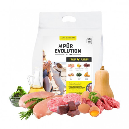 Pür Evolution chien poulet et courge