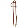 Bride une oreille cuir avec mousquetons