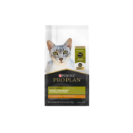 Pro Plan chat contrôle du poids poulet et riz 3.18kg