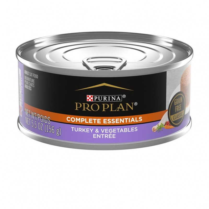 Pro Plan conserve chat dinde et légumes sans grains classique 156gr Pro Plan conserve chat dinde et légumes sans grains classique 156gr
