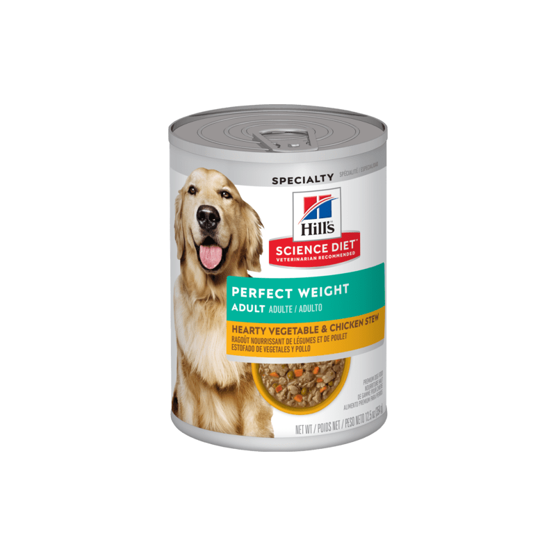Science Diet conserve chien poids parfait ragoût de poulet et de légumes Science Diet conserve chien poids parfait ragoût de poulet et de légumes