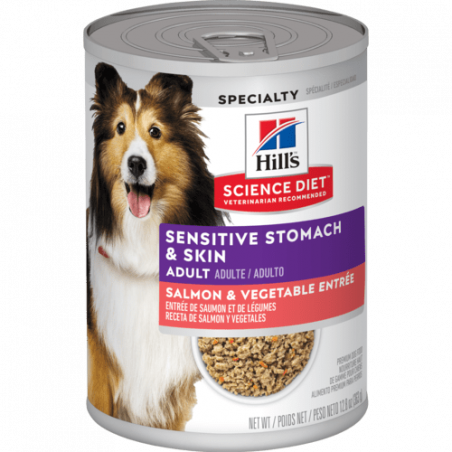Science Diet conserve chien peaux et estomacs sensibles entrée de saumon classique