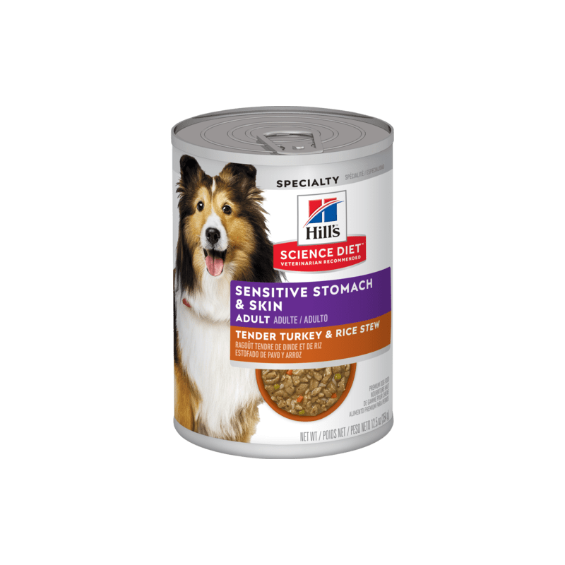 Science Diet conserve chien peaux et estomacs sensibles entrée de dinde classique Science Diet conserve chien peaux et estomacs sensibles entrée de dinde classique