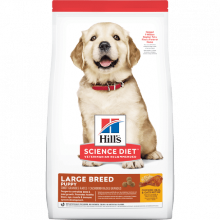 Science Diet chiot grande race poulet et avoine