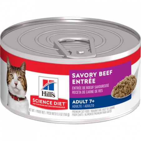 Science Diet conserve chat 7+ entrée de boeuf classique
