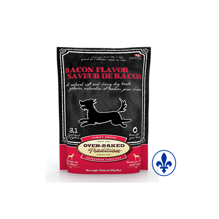 Oven-Baked tradition gâterie chien tendre saveur de bacon