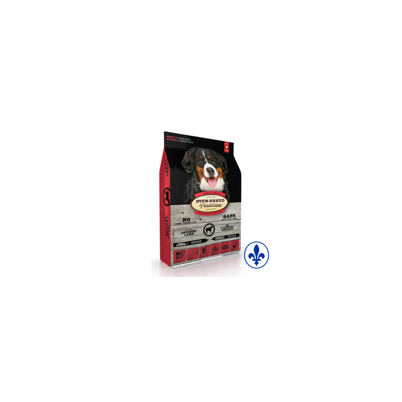 Oven-Baked tradition chien grande race agneau