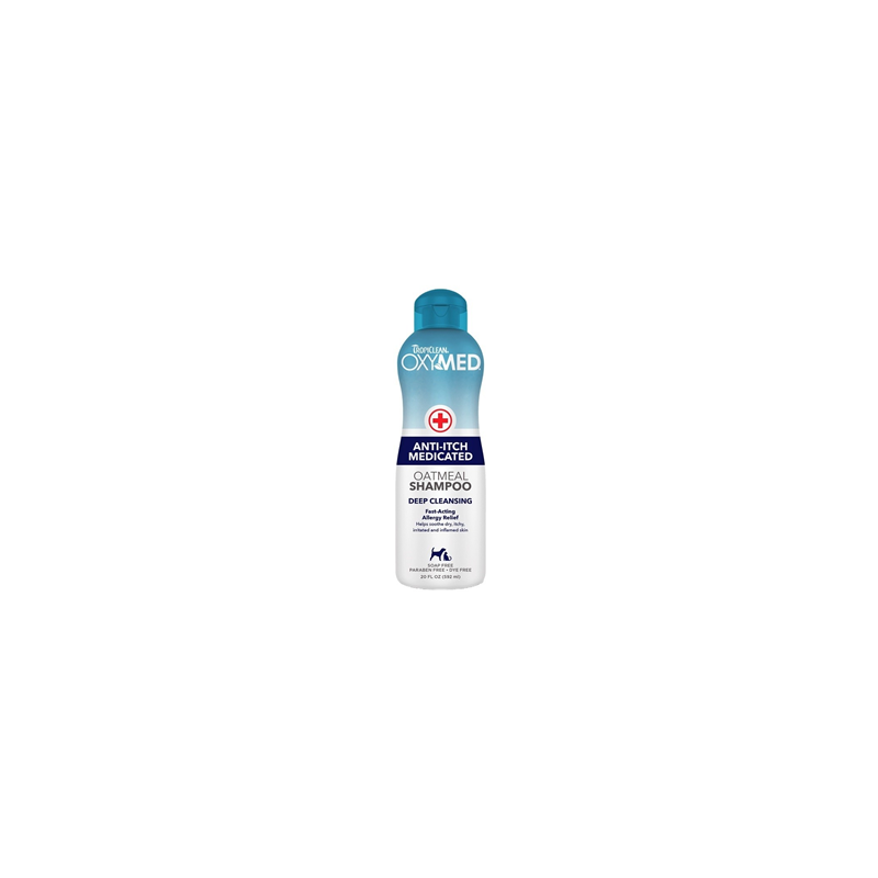Tropiclean Oximed shampoing médicamenté à l'avoine Tropiclean Oximed shampoing médicamenté à l'avoine