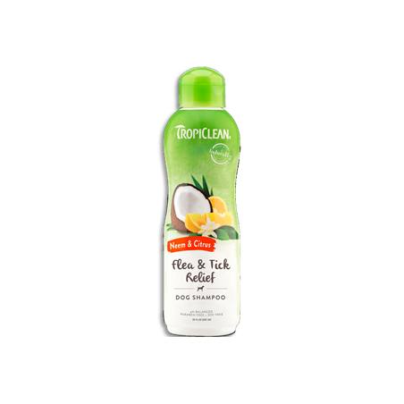 Tropiclean shampoing au neem repousse puces et tiques