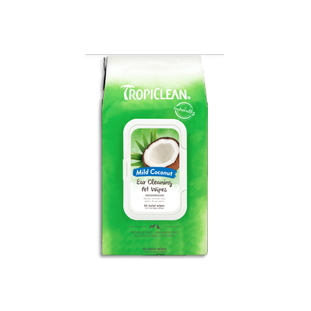 Tropiclean lingettes nettoyantes pour oreilles