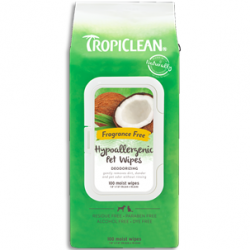 Tropiclean lingettes nettoyantes hypoallergéniques