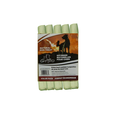 Gabo rouleau de cuir blanc 10" paquet de 5