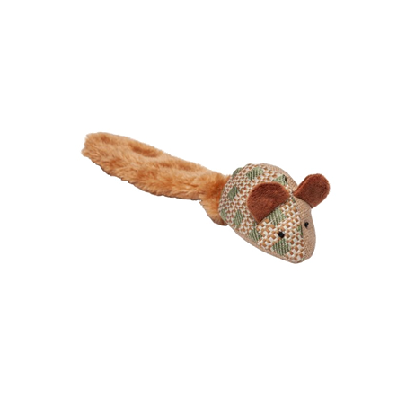 Büd'z souris de jute avec queue craquante