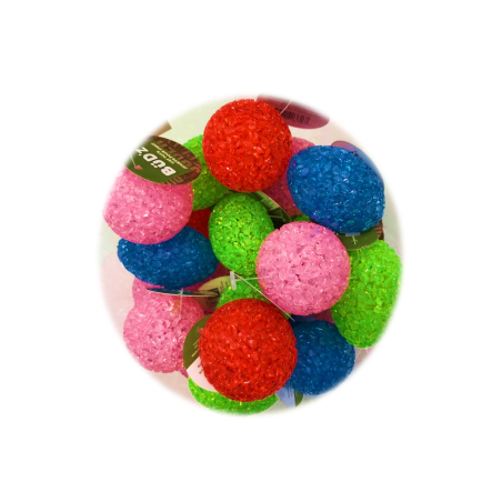 Büd'z balle ou oeuf cristal coloré avec clochette