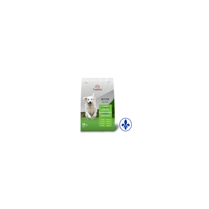 Tradition chien formule active au poulet