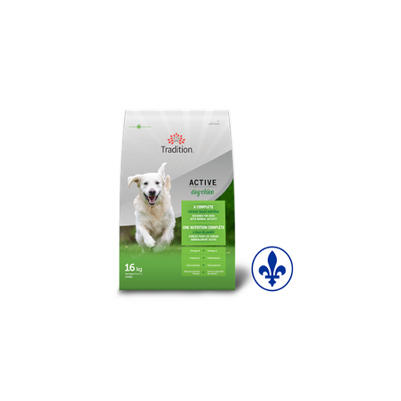 Tradition chien formule active au poulet
