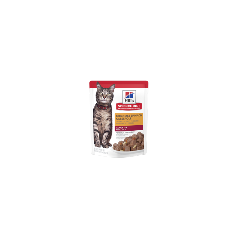 Science Diet sachet chat diner de poulet/épinard Science Diet sachet chat diner de poulet/épinard