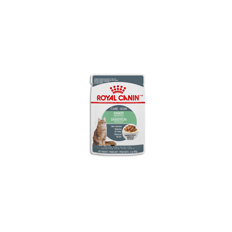 Royal Canin pochette chat digestion sensible morceaux en sauce Royal Canin pochette chat digestion sensible morceaux en sauce