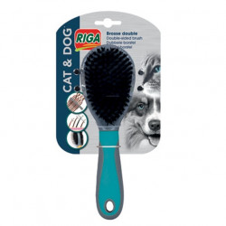 Riga brosse double chien et chat