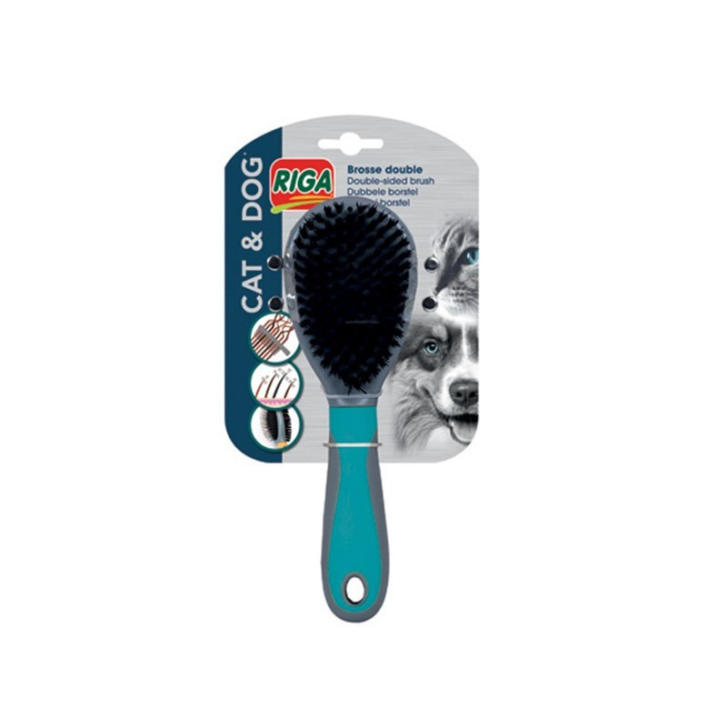 Riga brosse double chien et chat