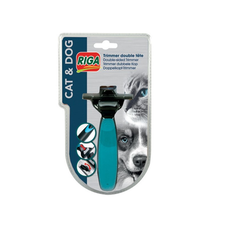 Riga trimmer lame double pour sous-poil Riga trimmer lame double pour sous-poil