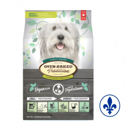 Oven baked chien végétalienne